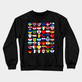 Flags of Countries International Day Of Peace Crewneck Sweatshirt